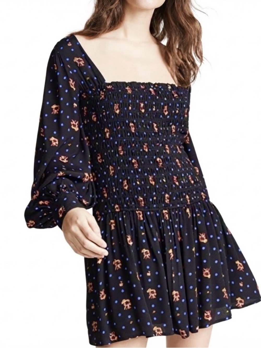 NWT Free People Two Faces Long Sleeve Minidress Size Medium